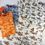 ロサーセン(Rosasen)の カモフラ柄のベスト、柄シャツやポロシャツ とハワイアン柄のシャツ＆ハーフパンツです。