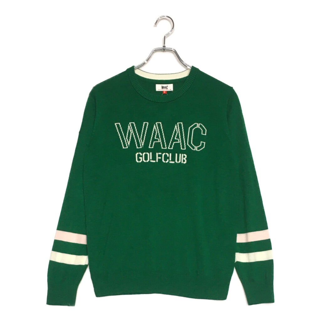 WAAC GOLF ワックゴルフ　ニット　セーター　メンズ　ロゴ　4 愛知県名古屋市のお客様よりWAAC/ワックの長袖ニットセーターを買取